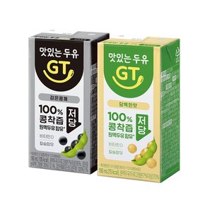 맛있는 두유 GT 담백한맛 190ml x 12개 + 검은콩 190ml x 12개