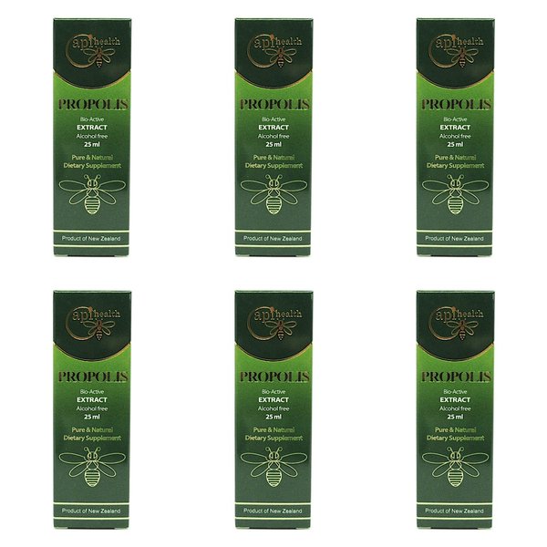 뉴질랜드 에이피아이 액상 프로폴리스 API Propolis extract A/F 15% 25ml 6개