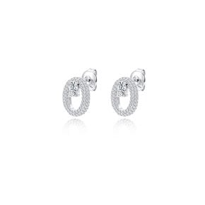Objet Pave Open Carat earring
