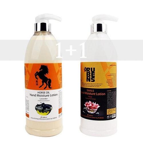 1+1 RUBENS 루벤스 핸드 모이스쳐 로션 마유or달팽이 1000ml(1)