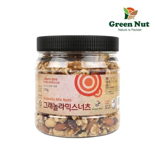 [그린너트] 그래놀라 믹스넛 500g