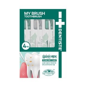 덴티스테 마이브러쉬 칫솔 4개입