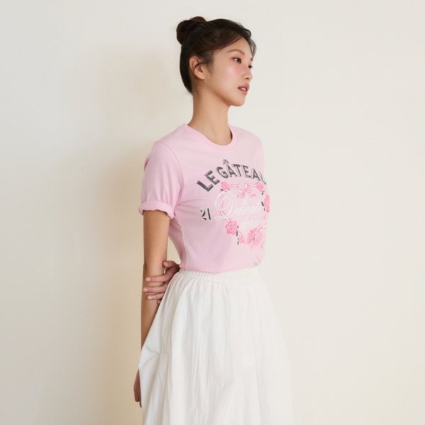 [시흥점] 여성 라운드넥 반팔 프린팅 티셔츠 (ES2OTH53)