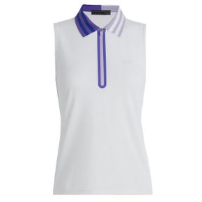 GFORE 지포어 24 QUARTER ZIP TECH PIQUE SLEEVELESS POLO (GLP000019-SNO) (여성 쿼터 짚 테크