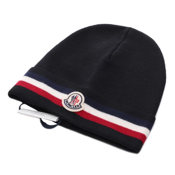 [부산점] 25FW 남성 로고 삼선 울 비니 (3B00076 A9575 999 25F)