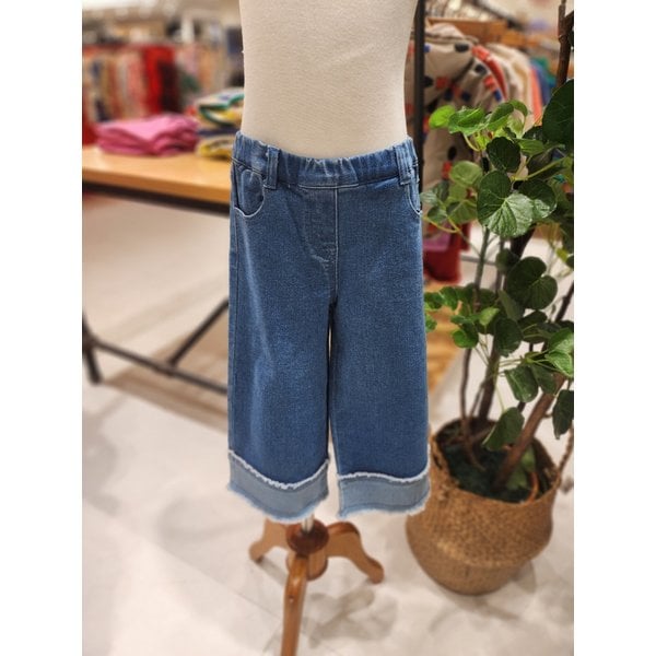 [파주점] 리틀그라운드(BL)룰라비- 배색와이드데님팬츠 7511241002