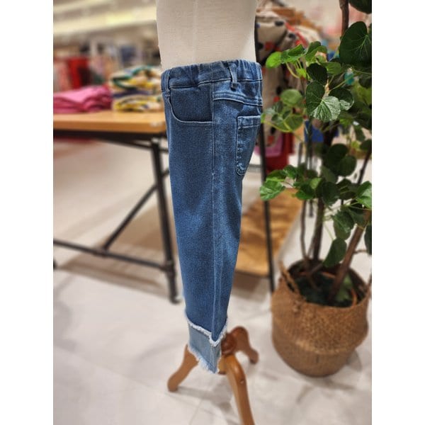 [파주점] 리틀그라운드(BL)룰라비- 배색와이드데님팬츠 7511241002