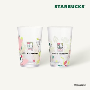 [스타벅스] 포에버 미피 글라스 세트 2P 207ml