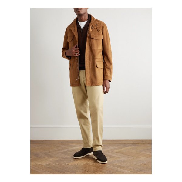 카를로 하이애니스 테이퍼드 코튼 블렌드 팬츠 46376663162903768