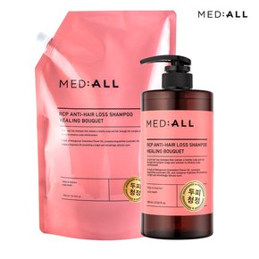 메디올 두피 청정 탈모 비듬 완화 약산성 샴푸 800ml+1600ml 힐링부케향