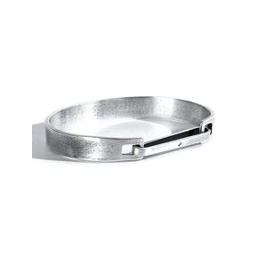 SEWN SWEN SILVER CLIP BANGLE