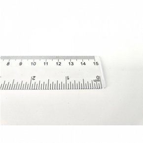 투명 플라스틱 쇠자 자 15cm 눈금자 철자