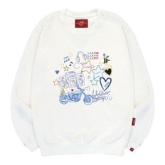 3M 아이러브뮤직 맨투맨 남녀공용 빅사이즈 S~4XL