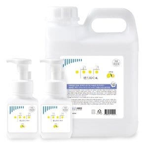 이공이공 핸드워시 레몬향 4L 1개+300ml 본품 2개 (WAEA1DF)