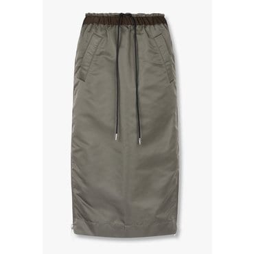 SACAI [사카이] CLASSICS 여성 나일론 트윌 스커트 6415316101