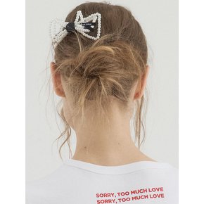 Pearl Beaded Bow Hair Stick_Ivory