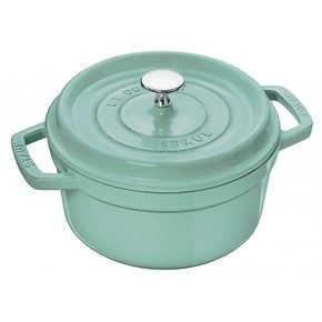 staub 20cm] IH La Cocotte Round 40508-703 스토우브 [피코 코콧 라운드 세이지 그린 양손 주물