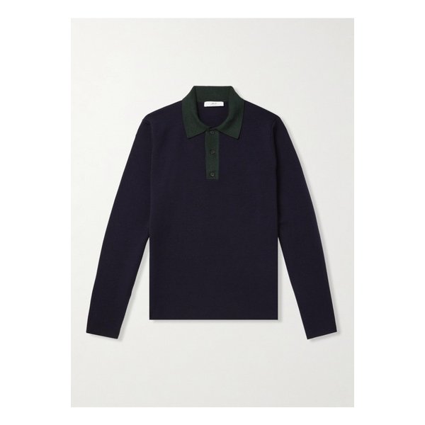 메리노 울 폴로 셔츠 블루 1647597344408424