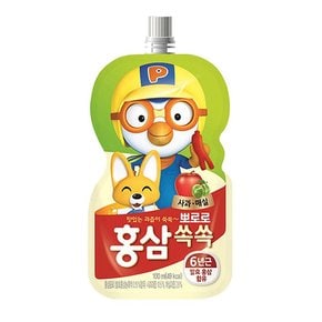 뽀로로 홍삼쏙쏙  100ml 20팩 오렌지 포도 블루베리 사과매실 어린이홍삼