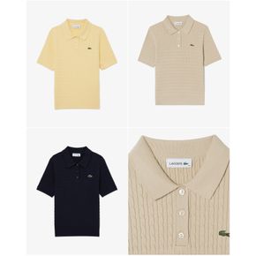 (여성) 26SS 케이블 스웨터 폴로 셔츠 PF607E-56G 3컬러 (택1)