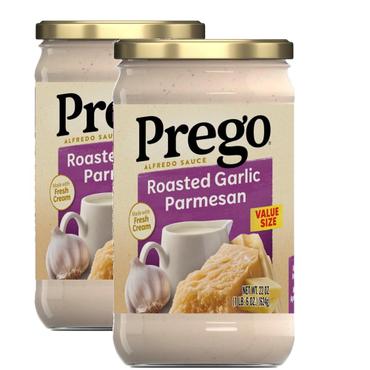  [해외직구] Prego 프레고 로스티드 갈릭 앤 파마산 알프레도 소스 624g 2팩