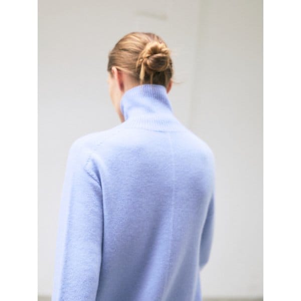 시그니쳐 turtle neck - cashmere 100%  (blue)