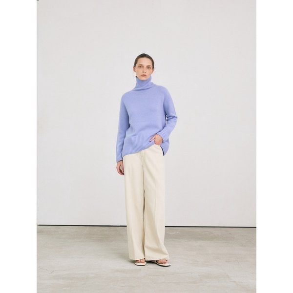 시그니쳐 turtle neck - cashmere 100%  (blue)