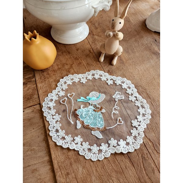 로맨틱 꼬마아가씨 레이스 러너 27x25