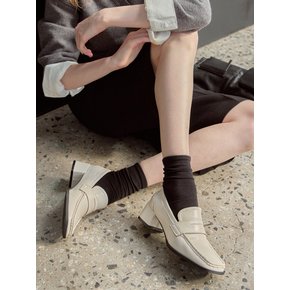 [단독]Akron 애크론 스퀘어토 페니 힐 로퍼_L563_3colors_4.5cm