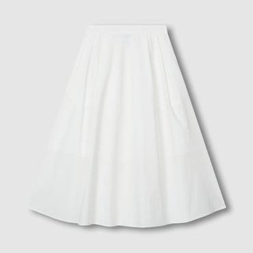 JAJU 25 S/S  여 코튼 플리츠 스커트  J125302002