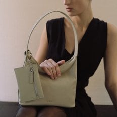 로서울 Mini Pulpy hobo bag Nylon Neutral oat