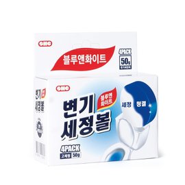  신희 변기세정볼 50g*4(블루화이트)