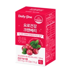 데일리원 요로건강 크랜베리 300mg X 60캡슐 1통