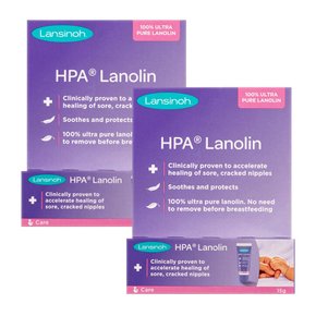 뉴질랜드 Lansinoh HPA 라놀린 크림 15g 2팩