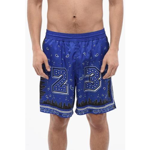 오프화이트 스윔팬츠 OMFD008S24FAB0024600 Blue