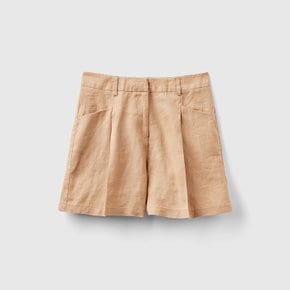 Linen shorts_4AGHD9013193