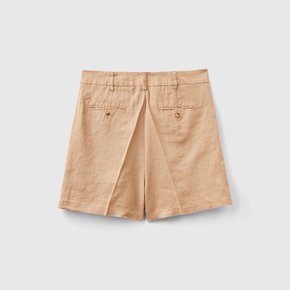 Linen shorts_4AGHD9013193