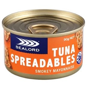 씨로드 훈제 마요네즈 참치 스프레드 Sealord Smokey Mayonnaise Tuna Spreadables 90g 6개