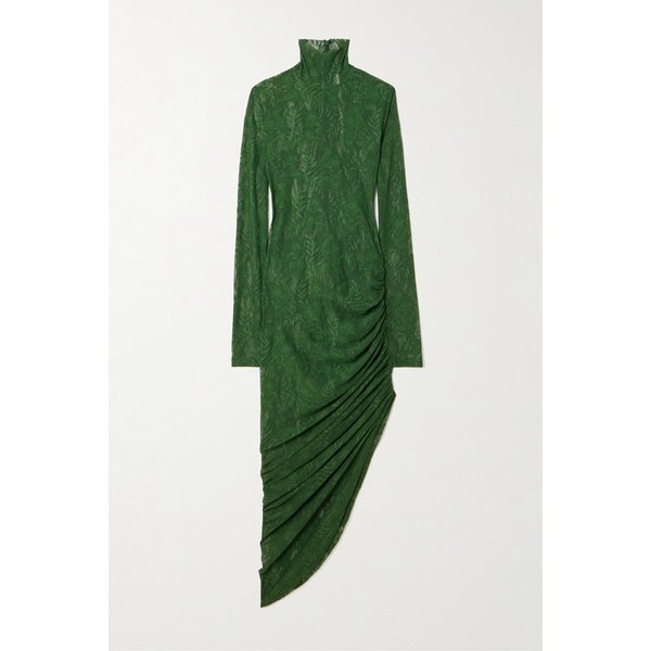 노마카말리 어시메트릭 루시드 스트레치 레이스 터틀넥 원피스 46376663162988391