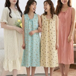 여름프릴원피스 반팔원피스 나시원피스 플라워원피스 체크원피스 파자마 수면원피스잠옷 냉감 쿨원피스