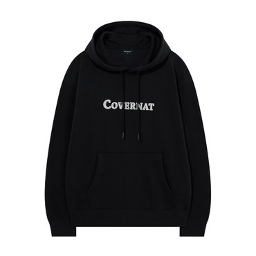 커버낫 센터 로고 후디 블랙 CO2503HD01BK
