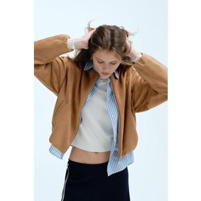 오버사이즈 저지 재킷 다크 베이지 1320205002