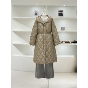 [여주점] 여성 다이아몬드 퀼팅 롱 덕 다운 (L254PSG046)