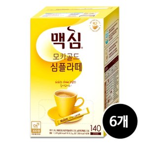 맥심 모카골드 심플라떼 커피믹스 140Tx6개