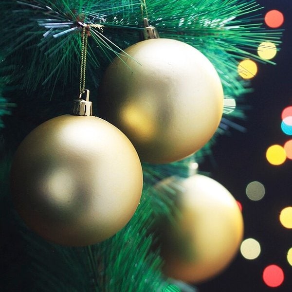 골드 무광볼 6p세트(8cm) 트리 장식볼