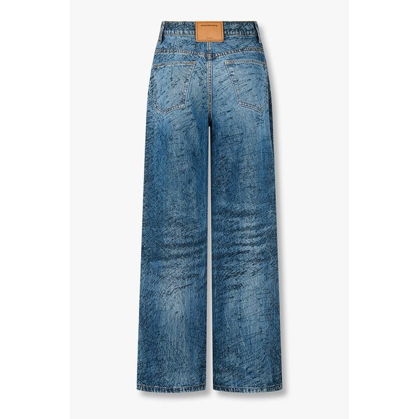 [UNISEX] 마커 프린트 릴랙스트 데님 팬츠 3625310001000