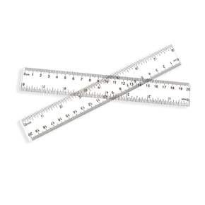 ZF 플라스틱자 투명 20cm