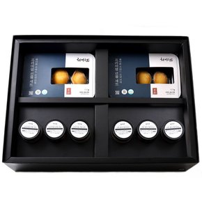 자숙전복 명품세트2호(자숙전복100gx3개,전복장220gx6개)