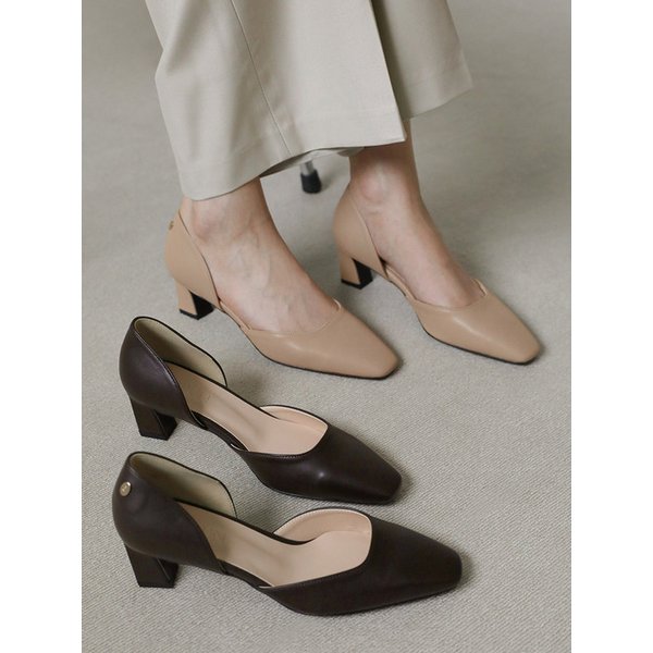 레니브 스퀘어 펌프스힐 (5/7cm)