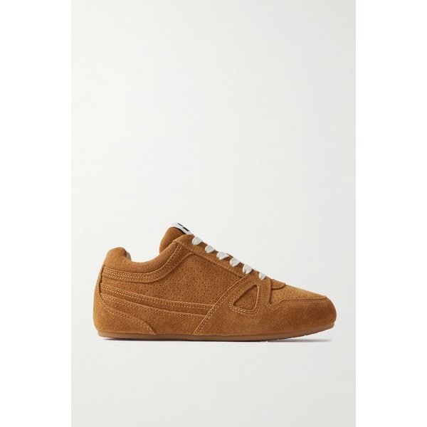 세니 펀칭 스웨이드 스니커즈 탄 46376663162986461